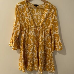 Spiaggia Dolce Floral Boho Dress Beach Vacation Swimwear Cover Up